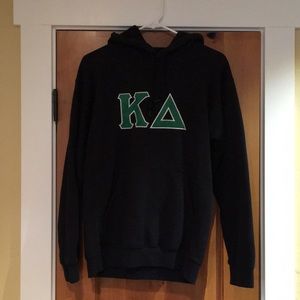 EUC Kappa Delta KD black hooded sweatshirt Sm